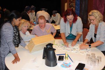 the domino effect creative team building activity