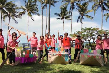 flat out afloat creative team building