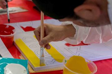 creative artistic team building  challenge