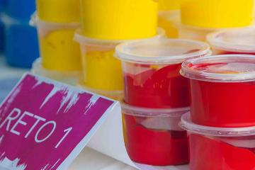 creative artistic team building  challenge