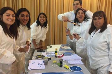 artistic team building activity catalyst chile