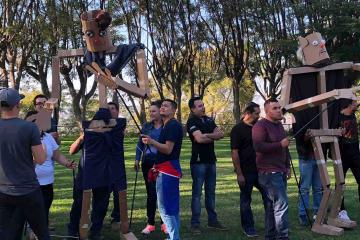 fun creative team building challenge