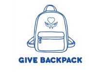 Give backpack logo