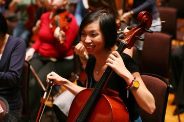 orchestrate music team building activity