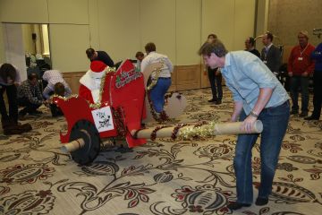 christmas themed creative team building