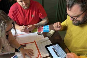 interactive AI team building challenge