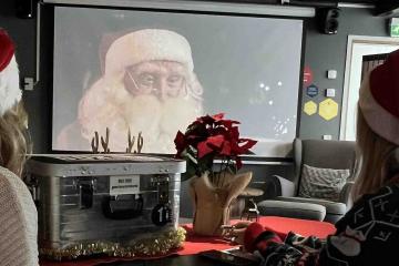 Santa message beat the box