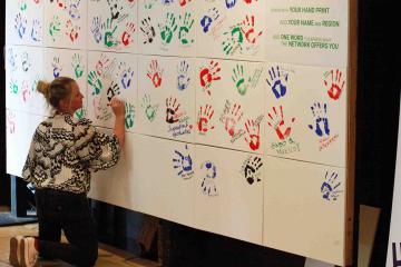 Corporate painting activity