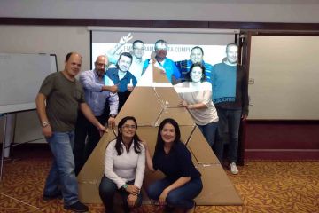 flat out pyramid puzzle creative team building activity