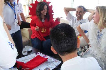 fun creative team building activity