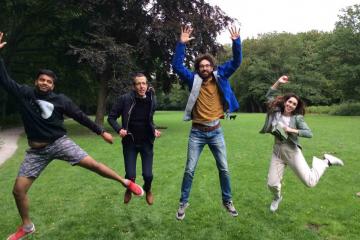 	People playing human skills activity