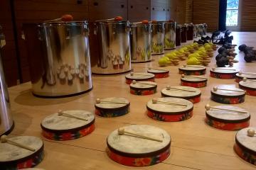 Drum factory rhythm team building