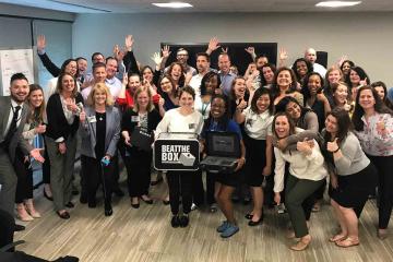 group photo corporate escape game teambonding USA