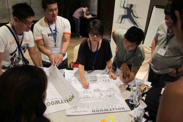 holliwood challenge artistic team building activity