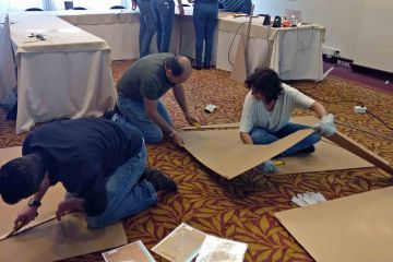 flat out pyramid puzzle creative team building activity