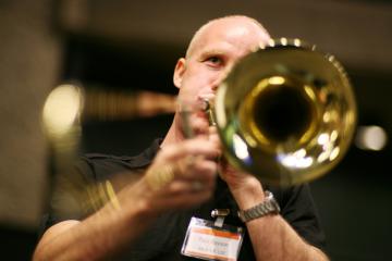 orchestrate music team building activity