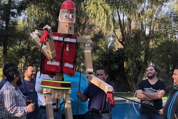 fun creative team building challenge