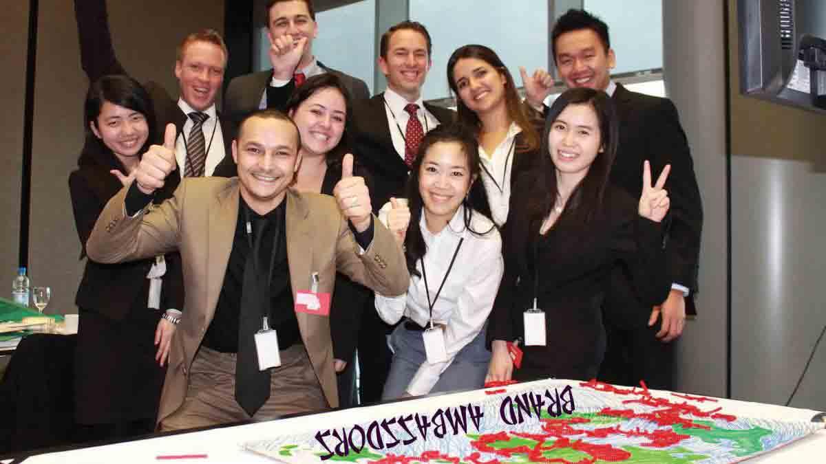 teams participating in animate team building activity