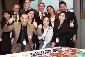 teams participating in animate team building activity