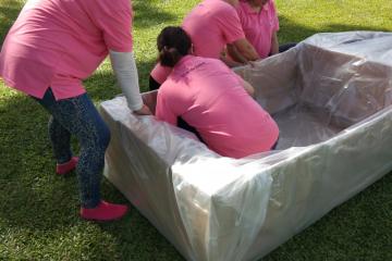 flat out afloat creative team building