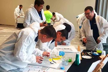 creative artistic team building  challenge