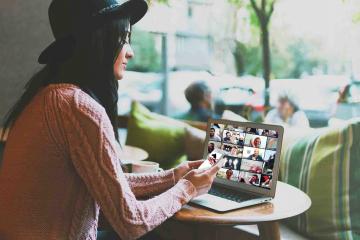 Woman playing final furlong