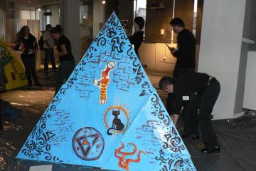 flat out pyramid puzzle creative team building