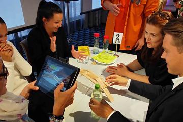 fun competitive team building activity France