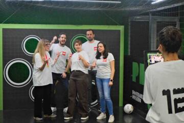 quickfire soccer football-themed team building activity