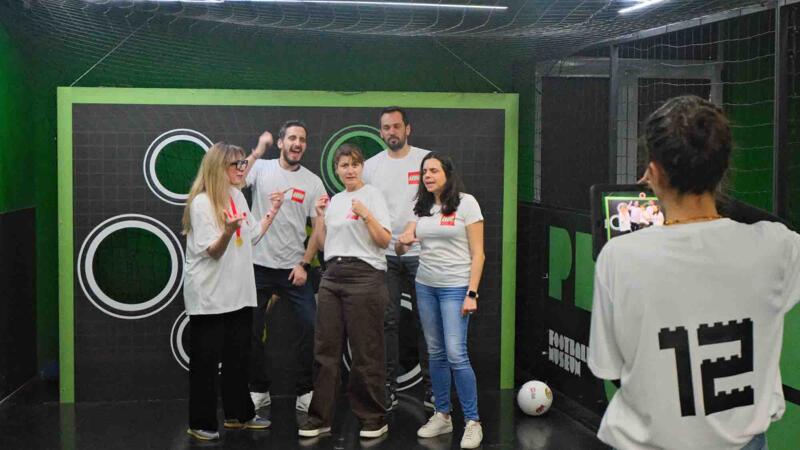 football themed team building activity for mettler toledo