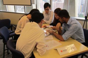 	employees cooperating at workplace pro