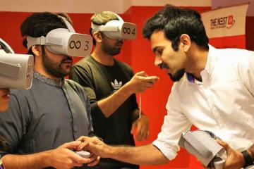 Vr team building game