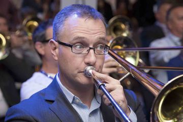 orchestrate music team building activity