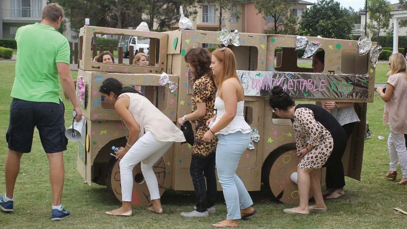 flat out 	innovative team building activity