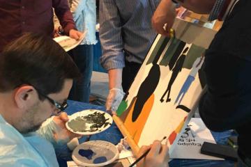 artistic team building activity catalyst chile