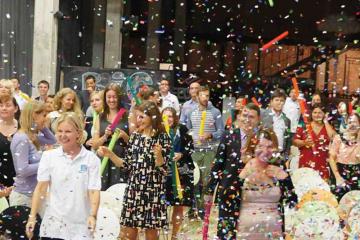 team building music activity boom