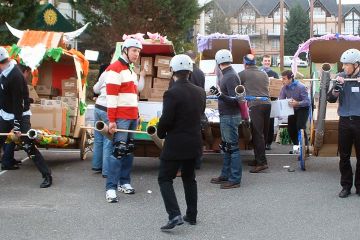 flat out rickshaw rally creative team building