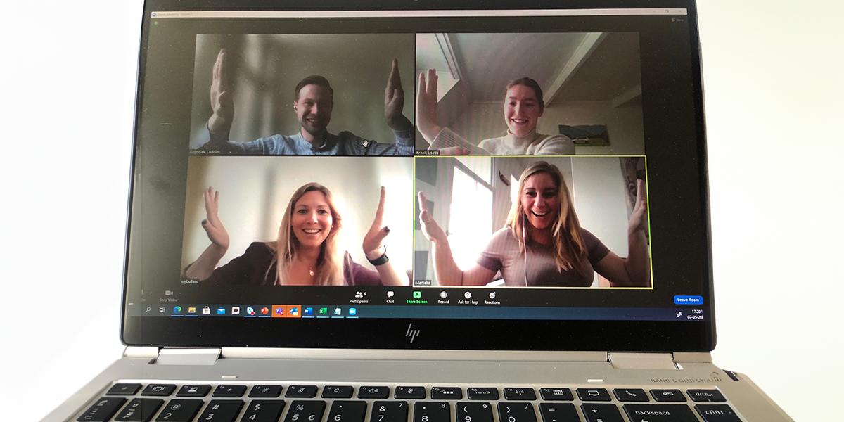 remote workers showing kindness