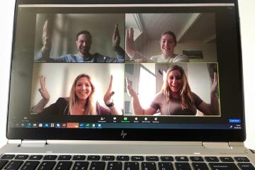 remote workers showing kindness