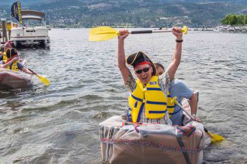 flat out afloat creative team building activity