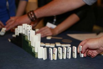 the domino effect creative team building activity