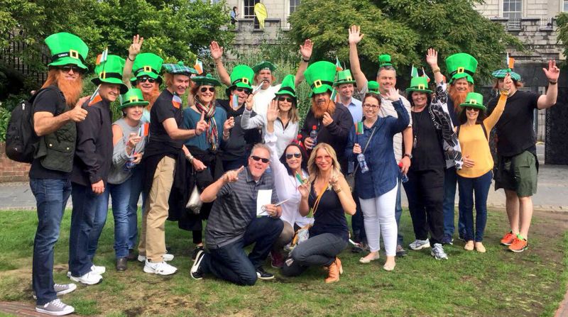 Happy Team on Dublin City Treasure Hunt