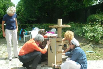 flat out rickshaw rally creative team building