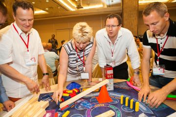 chain reaction team building activity