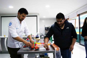 chain reaction table top team building activity