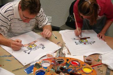 tshirt masterpiece creative team building event