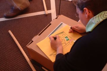 flat out rickshaw rally creative team building