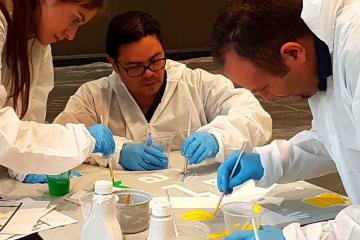 creative artistic team building  challenge