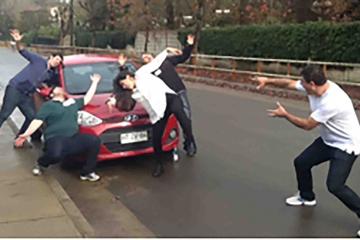 outdoor fun engaging team building activity catalyst chile