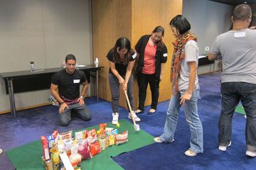 golf charity team building activity